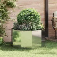 Prolenta Maison Exclusive - Bac à plantes argenté 90 x 90 x 50 cm Acier galvanisé