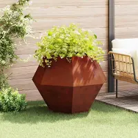 Prolenta Maison Exclusive - Bac à plantes rouillé 100 x 100 x 80 cm Acier résistant aux intempéries