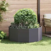 Prolenta Maison Exclusive - Bac à plantes noir 120 x 120 x 50 cm en acier