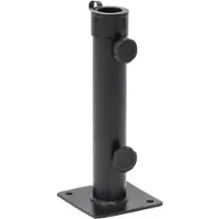 Prolenta Support de parasol exclusif, pour mâts de diamètre 38/48 mm, en acier finition noire mate