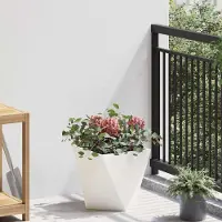 Prolenta Maison Exclusive - Bac à plantes blanc 30 x 30 x 30 cm en acier