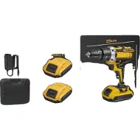 OEM Ensemble d'outils électriques sans fil, plusieurs niveaux de vitesse, perceuse électrique standard de couleur jaune