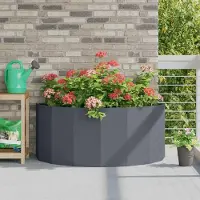 Prolenta Maison Exclusive - Bac à plantes anthracite 120 x 60 x 50 cm en acier