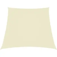 Prolenta Maison Exclusive - Voile d'ombrage en tissu Oxford Trapézoïdale 2/4x3 m Blanc crème