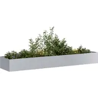 Prolenta Maison Exclusive - Jardinière 360x80x40 cm en acier galvanisé