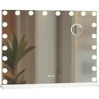 CP Norlina Miroir de maquillage avec Bluetooth - Blanc