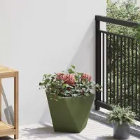 Prolenta Maison Exclusive - Bac à plantes vert olive 30 x 30 x 30 cm en acier