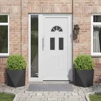 Prolenta Maison Exclusive - Jardinières, lot de 2, noir, 50 x 50 x 50 cm, en acier