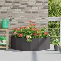 Prolenta Maison Exclusive - Bac à plantes noir 120 x 60 x 35 cm en acier