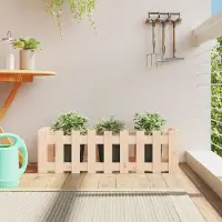 Prolenta Maison Exclusive - Jardinière surélevée design clôture à lattes 100x30x30 cm Bois massif de pin