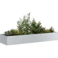 Prolenta Maison Exclusive - Bac à plantes 280x80x40 cm Acier galvanisé