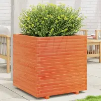 Prolenta Maison Exclusive - Jardinière cire marron 70x70x72,5 cm bois de pin massif