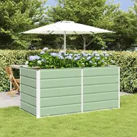 Prolenta Maison Exclusive - Bac à plantes vert 160 x 80 x 75 cm en acier