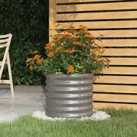 Prolenta Maison Exclusive - Jardinière de jardin Acier galvanisé 40x40x36 cm Gris