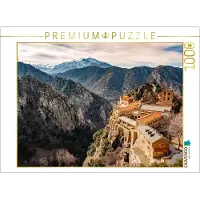 CALVENDO Puzzle Pause au monastère : Saint-Martin-de-Canigou 1000 pièces Puzzle horizontal | 1000 pièces Lege-Grandeur 64x48cm Photo-Puzzle pour des heures heureuses