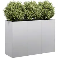 Prolenta Maison Exclusive - Jardinière 120x40x80 cm en acier galvanisé