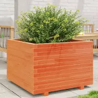 Prolenta Maison Exclusive - Bac à plantes brun ciré 70x70x49,5 cm Bois massif de pin