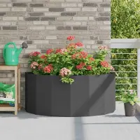 Prolenta Maison Exclusive - Bac à plantes noir 120 x 60 x 50 cm en acier