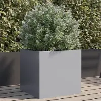 Prolenta Maison Exclusive - Bac à plantes argenté 42 x 40 x 39 cm Acier galvanisé