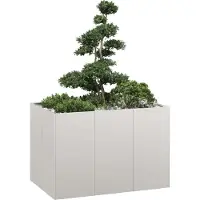 Prolenta Maison Exclusive - Bac à plantes 120x80x80 cm en acier inoxydable