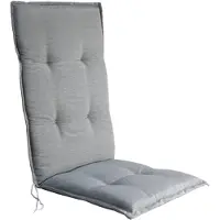 Sun Garden Fauteuil et coussin de chaise à dossier haut 118 x 50 x 6 cm NAXOS HOCH 50318-716 gris