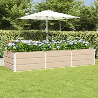 Prolenta Maison Exclusive - Bac à plantes Ivoire 240 x 80 x 45 cm Acier