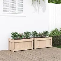 Prolenta Maison Exclusive - 2 bacs à plantes en pin massif