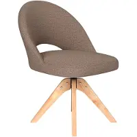 Housecraft living Chair Mick Taupe Wooden Swivel