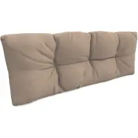Pokar Coussin pour palette avec belle surpiqûre Garniture canapé-palette, Taille:Coussin arrière 120 x 40, Couleur:Beige
