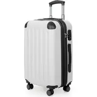 Hauptstadtkoffer - Spree - Bagage à main avec extension, valise sur roulettes, trolley avion valise rigide Hand Luggage TSA, 55 cm, Cabin Bag max 42 litres,Blanc