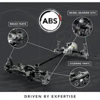 ABS Barre d'accouplement axiale MM14X1,5 RHT & MM16X1,5 RHT 221 mm . pour FORD