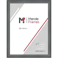 MendeFrames Cadre photo en bois H120 gris 30x40 cm