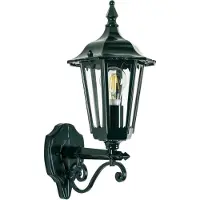 Casa Padrino Art Nouveau Aluminium Applique extérieure / Lanterne extérieure 20 x 27 x H. 43 cm - Différentes couleurs - Balcon Jardin Terrasse Lampe extérieure
