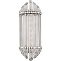 Casa Padrino lampe murale LED Art Deco argentée 16,5 x 10,8 x h. 41,9 cm - Qualité supérieure