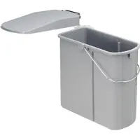 Wesco 700411-85 Trieur de déchets 19 litres VARIO 1 à partir d'une largeur d'armoire de 45 cm, gris alu