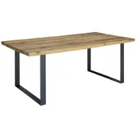 MASSIVMOEBEL24.DE MASSIVMOEBEL24 | Table à manger 160x90 Chênes sauvage et lombard huilé Bois naturel MONTREUX #113