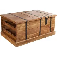 Casa Padrino Designer Bar Table basse couleur naturelle 100cm x 60cm x H40cm - Meuble de salon style cottage