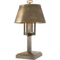 Casa Padrino Lampe de table de luxe vintage en laiton Ø 52 x H. 85 cm - Lampe de table d'hôtel et de restaurant