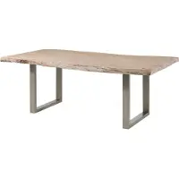 MASSIVMOEBEL24.DE MASSIVMOEBEL24 | Table à manger 230x110 Acacia laqué Natural stone FREEFORM #130