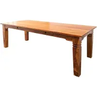 MASSIVMOEBEL24.DE MASSIVMOEBEL24 | Table à manger 200x100 Acacia laqué Miel OXFORD #0606