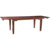 MASSIVMOEBEL24.DE MASSIVMOEBEL24 | Table à manger extensible 140x90 Acacia laqué Nougat OXFORD #119