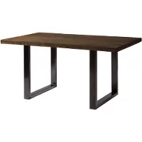 MASSIVMOEBEL24.DE MASSIVMOEBEL24 | Table à manger 160x90cm en bois de manguier huilé RAILWAY #408