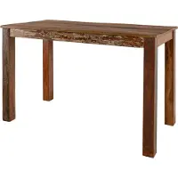 MASSIVMOEBEL24.DE MASSIVMOEBEL24 | Table à manger 120x60 Bois de récupération laqué Multicolore NATURE OF SPIRIT #125
