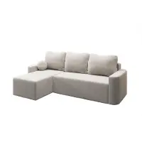 AX Living Modern Whimple Canapé 3 places avec fonction sommeil 240cm en creme