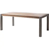 MASSIVMOEBEL24.DE MASSIVMOEBEL24 | Table à manger en bois d'acacia 200x100x76 laqué AMSTERDAM #115