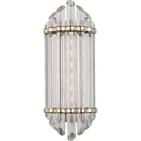 Casa Padrino Applique LED de luxe Art Deco laiton antique 16,5 x 10,8 x h. 41,9 cm - Qualité supérieure