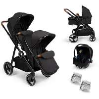 Zesso Baninni Poussette 4-en-1 Duo avec siège-auto Luiz Noir