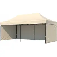BDW Pavillon, Tente, Tente de réception pour jardin, terrasse, foire - Pavillon, Beige