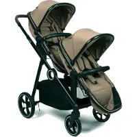 Zesso Baninni Luiz XL Duo Poussette Taupe - Solution innovante avec sièges extra-spacieux et convertibles de la naissance à 22 kg