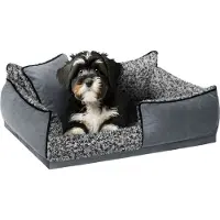 Stanis³aw Jurga Lit pour chien "Porto" - 70x50 cm - Matelas pour animaux, lit pour chats, coussin pour chiens | Canapé-corbeille pour chiens avec coussin, antidérapant & lavable | PillowPrim